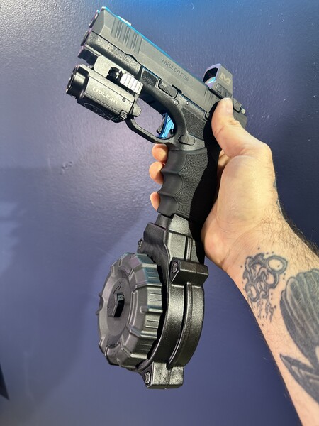 מחסנית תוף 50 כדור לאקדח HELLCAT PRO מבית PROMAG – תמונה 3