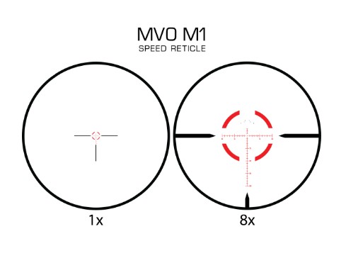 כוונת טלסקופית Mepro MVO™ 1-8X28 FFP M1, MRAD מבית Meprolight – תמונה 3